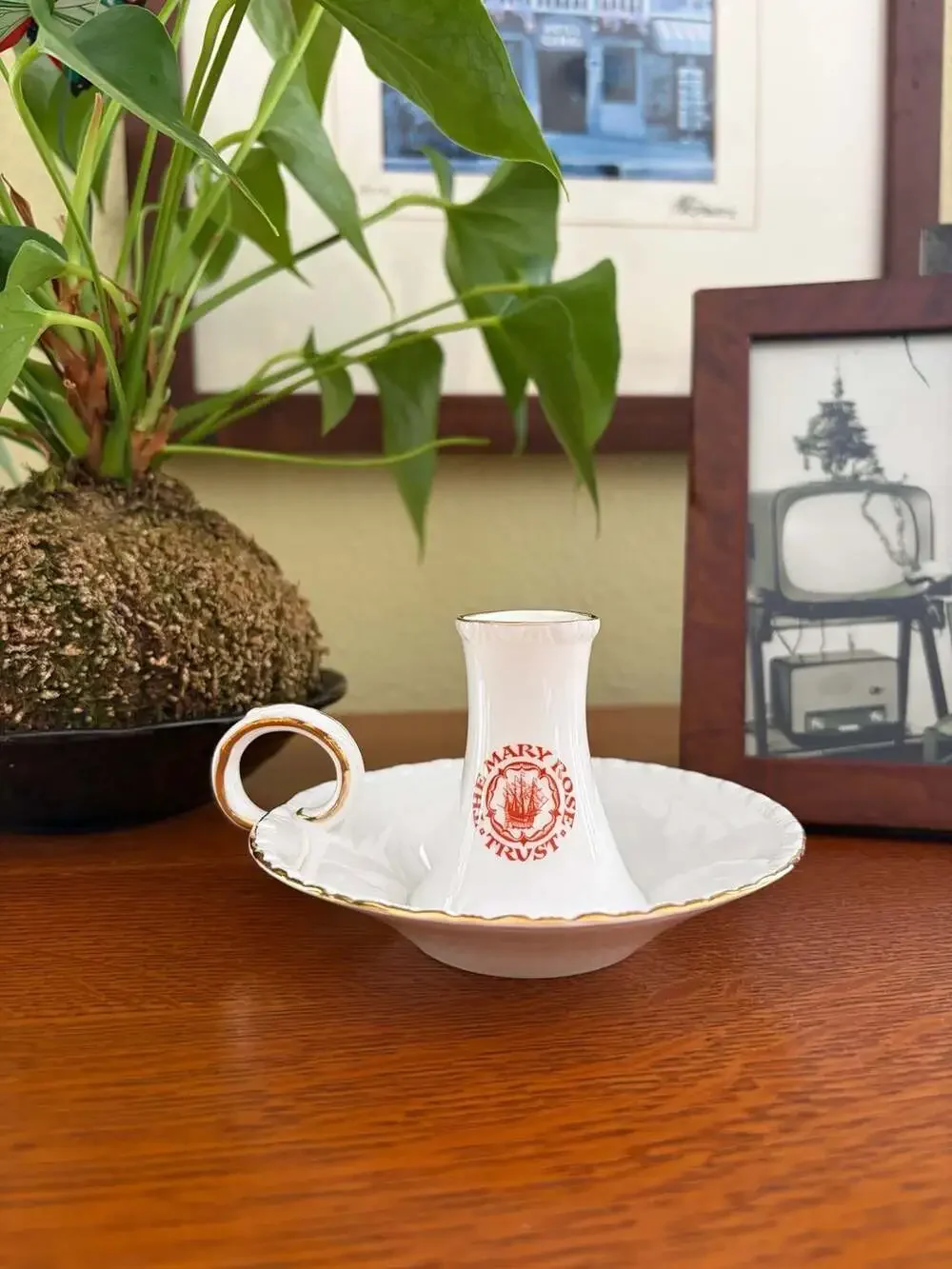 Royal Grafton Fine Bone China Mary Rose Commemorative Candlestick Holder